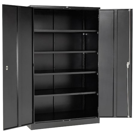 Global Industrial Industrial Storage Cabinet, 78 in H, 48 in W, Black 603357BK